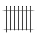 Ball Top Fence Section / Black / 76 H x 94 W cm.