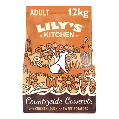 Lily's Kitchen Natural Adult Dry Dog Food Chicken & Duck Grain-Free Recipe 12kg