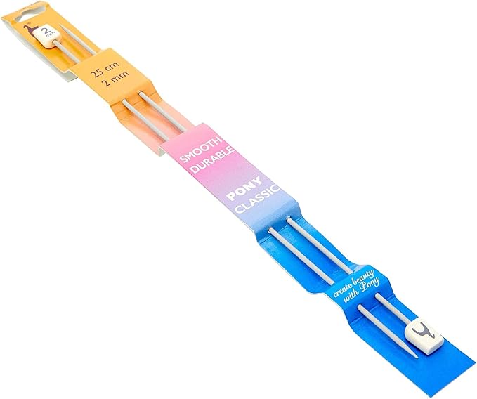 Pony P31609 aluminium single pointed knitting needle 4mm x 25cm 2 ct (Pack of 1)