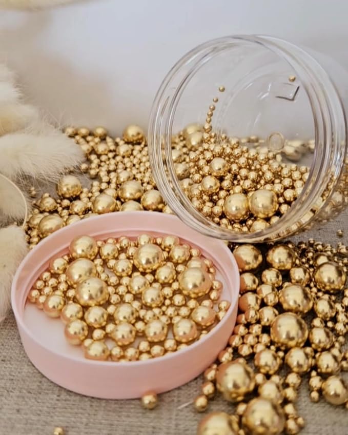 Metallic Gold Sugar Sprinkles (35g, Mix)