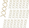 20 Pcs Spiral Hair Pins, Spin Pins Spiral Bobby Pin, Spiral Twist Hair Pins Spin Pin for Hair, Non-Scratch Round Clip Bun Twist Stylish Bun Bobby Pin, Bun Maker Bun for Girls Women (Gold)