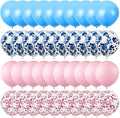 60pcs 12inches Balloons Pink Blue Gender Reveal Arch Pastel and White Party for Boy or Girl Baby Shower Birthday Decorations