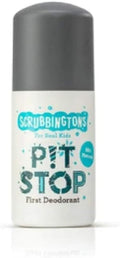 Scrubbingtons Pit Stop Childrens Natural First Deodorant, for Boys and Girls, Aluminium and Alcohol Free, Suitable for Sensitive Skin (1 x 50ml, Original)