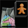 Cellophane Bags Small for Sweet, 3.8x4.6 inch 100pcs Self Seal Clear Plastic Bags for Cookie Soap Chocolates Jewellery, Multi Purpose OPP for DIY Handmade etc