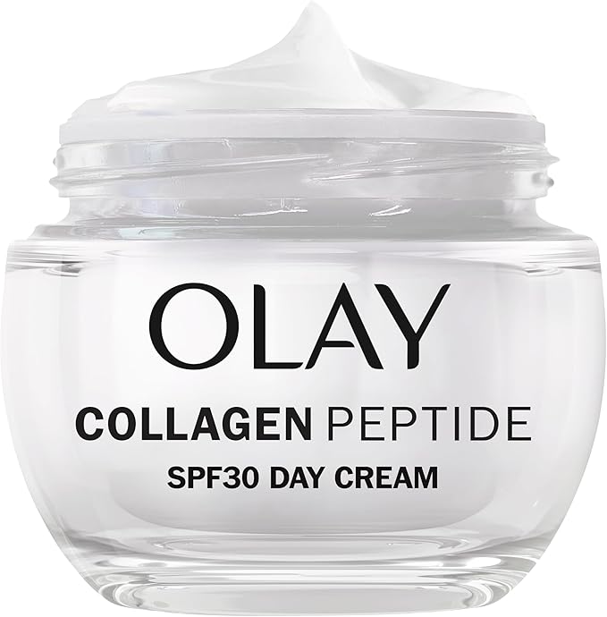 Olay Collagen Peptide Face Moisturiser Day Cream SPF30 - Skincare for Women, Niacinamide 99% Purity, Antioxidant Vitamin E, Advanced Anti-Aging Moisturiser; Strengthens, Restores, Hydrating, 50ml