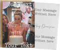 Hippowarehouse Personalised Birthday Card Inside and Out Funny Men Women With Envelope Custom Text Name Gift Him Her Son Daughter Photo Image Fathers Day Valentines Day