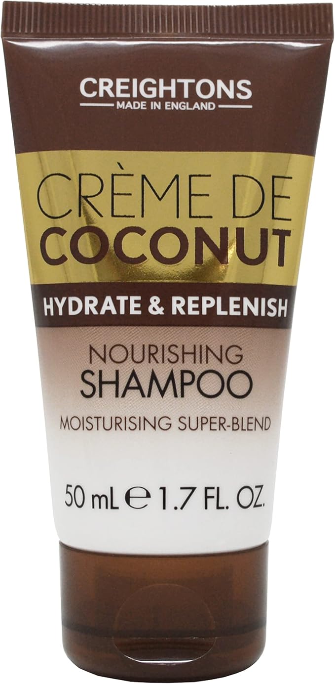 & Keratin Moisturising Shampoo (Travel Size Mini 50ml) - beautifully blended with Coconut Milk & Keratin. Hydrate, nourish & indulge.