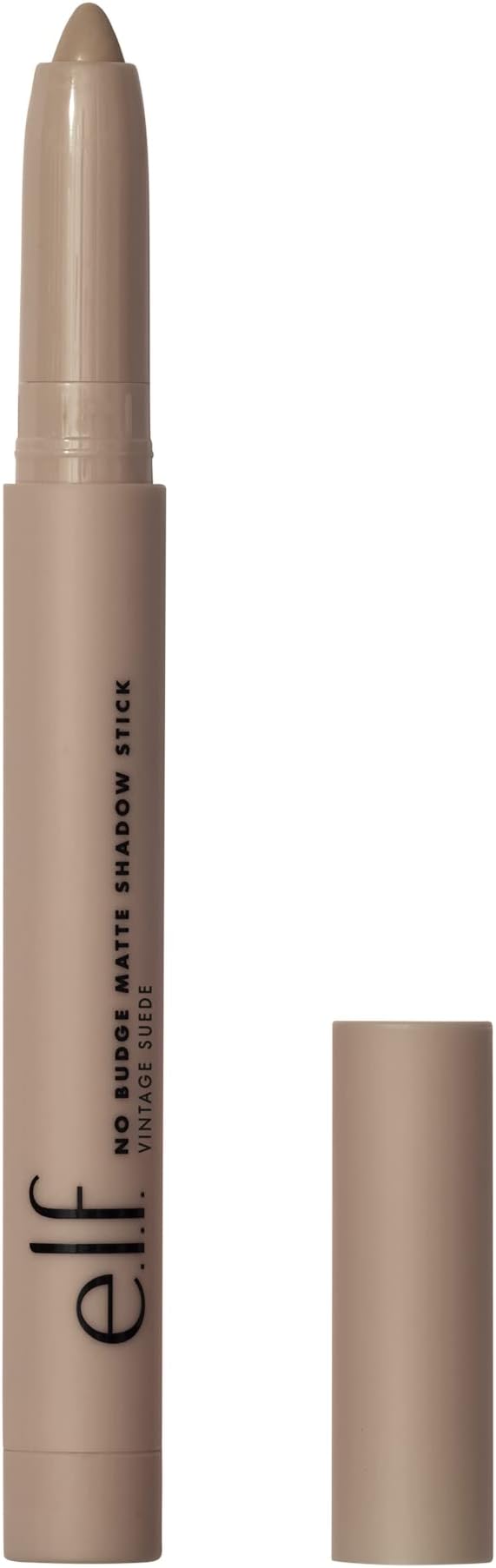 e.l.f. Cosmetics No Budge Matte Eyeshadow Stick, One-Swipe Cream Eyeshadow Stick, Long-Wear & Crease Resistant, Matte Finish, Vintage Suede