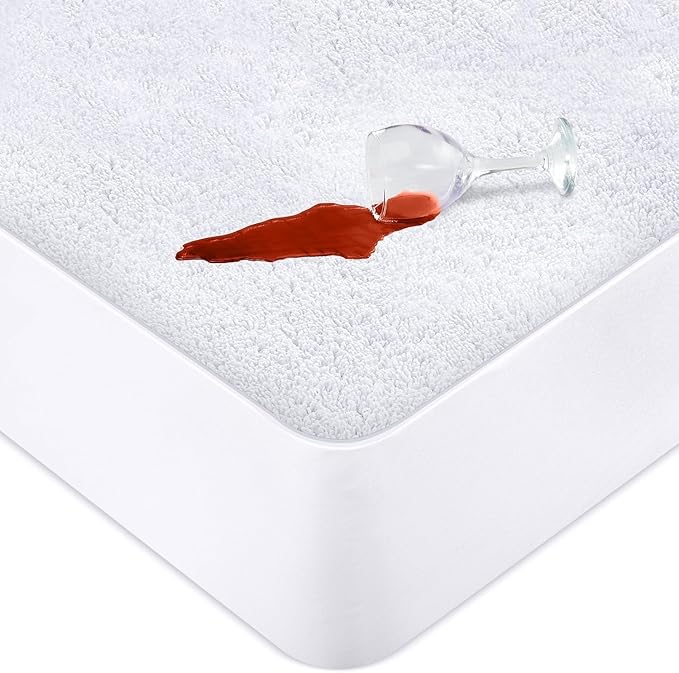 Utopia Bedding Waterproof Mattress Protector Single Bed 90 x 190 cm, Fits Up to 40 cm Deep Mattresses, Premium Terry Single Mattress Protector, All Around Elastic, Single Mattress Cover