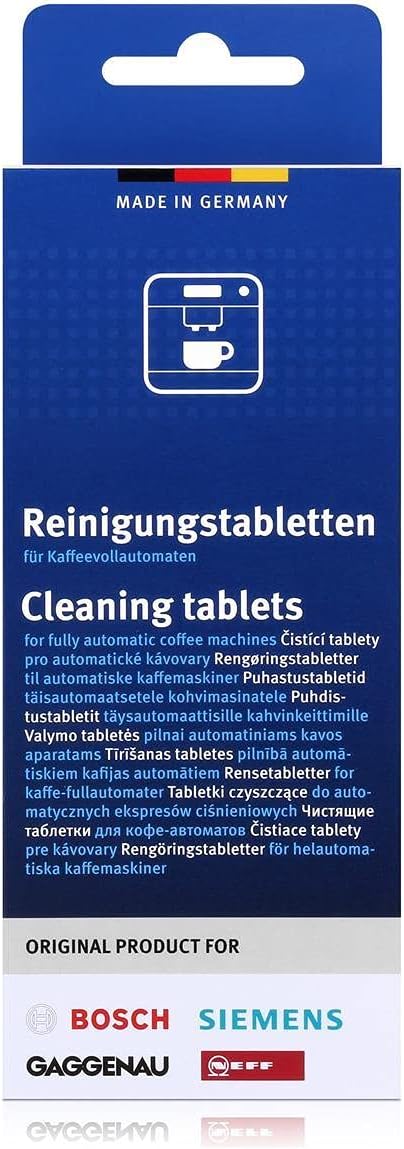 Bosch Cleaning Tablets for Coffee Machines, Pack of 10, White