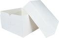 Culpitt 10" Square Cake Boxes With Lid | 5 Pack | Rigid Transport And Protection For Birthday, Wedding, And Celebration Bakes, Recyclable Cardboard Bakery Boxes - Pack Of 5