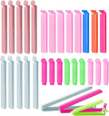 Yafe 30Pcs Bag Clips for Food Storage(3 size), Freezer Bag Clips Fridge Sealing Storage Clips Plastic Bag Sealing Clips Multicoloured Reusable for Snacks, Coffee, Food & Sandwich