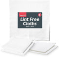 SOL 5pk Lint Free Cloth, 30cm x 30cm White Microfibre Reusable Cleaning Cloths for Oiling Wood, Polishing Glass, Wiping Screens, Soft Dusting Rags for Kitchen, Home, and General Surface Cleaning