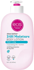 eos fresh & cozy body lotion shea better 24hr moisture - 16 oz/473 ml