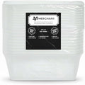10 × 650ml Plastic food containers with lids, Microwave, and freezer-safe, Heavy-duty, Rectangular, BPA-free, Reusable and Recyclable (650ml)