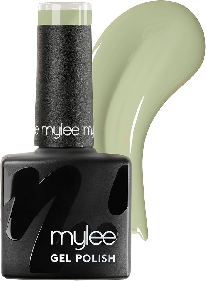 Mylee Gel Nail Polish 8ml [Matcha Latte] - UV/LED Soak-Off Nail Art Manicure Pedicure for Professional, Salon & Home Use [Green Range] - Long Lasting & Easy to Apply