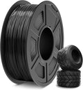 SUNLU TPU 3D Printer Filament 1.75mm, High Speed 95A TPU Filament, 1KG Flexible 3D Filament for Fast Printing, Dimensional Accuracy +/- 0.03mm, Suitable for Most FDM 3D Printers. (TPU Black)