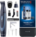 Remington Hygiene Travel Kit with Case (13 Pieces for Hair, Manicure, Pedicure etc., Beard Trimmer, Ear Hair, Facial Hair & Eyebrow Trimmer, Nail Clipper, Scissors, Tweezers, 2 Combs etc.) NE3890