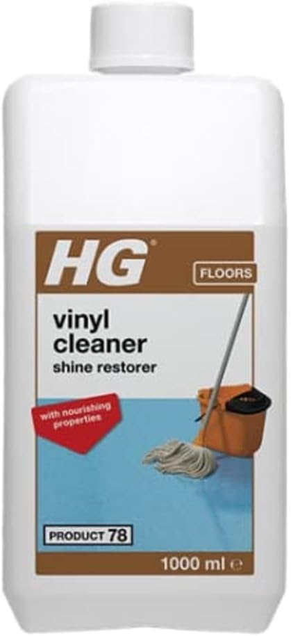 HG Vinyl Floor Cleaner & Shine Restorer, LVT Floor Cleaner & Linoleum Floor Cleaner, Multi Surface Floor Cleaner Liquid, Rubber Floor Cleaner & Lino Floor Cleaner - 1 Litre