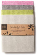 Wild & Stone | Swedish Dishcloth | Eco-Friendly Sponge Cloth | Biodegradable Cleaning Cloths | Reusable Sponge | Kitchen Cloth | Eco Cleaning | Paper Towel Alternative (1 x 4-pack)