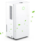 Dehumidifiers for Home, Dehumidifier 12L/Day Quiet Portable Dehumidifier for Bedroom Bathroom with 3 Modes, 24H Timer, 2200ML Tank, Continuous Drainage, Humidity Control, Auto Defrost (Version U)