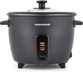 Morphy Richards Rice Cooker, 1.5L, 8 Cups, Compact, Automatic Cooking, User Friendly, Non-stick Aluminum Inner Pot, Glass Lid, Easy Clean, Keep Warm, Includes Steam Tray and Accessories, 471001