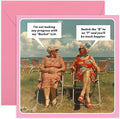 Funny Retro Card For Women - Bucket List - Hilarious Birthday Greeting Cards For Sister Cousin Nana Mum - Best Friend Birthday Ideas - Mothers Day Gift for Her - Comes With Stickers