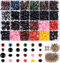 ASTARON 1028Pcs Safety Eyes and Noses Kit with Washers for Crochet Toys Doll Plush Animal Craft Making Assorted Sizes(6mm-15mm)