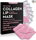 20 Pieces Pink Collagen Lip Mask,Which can Provide Long-lasting Nourishment,Moisturization,and Improve Lip Wrinkles, Sheet Overnight Lip Mask Individually Wrapped