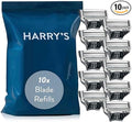 Harry's Razor Blades Refill, (10) Razor Head Refills with Precision Trimmer, 5 Anti-Friction Shaving Blades, Compatible with Harry's Razors for Men