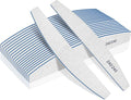 Professional Nail Files, 240/240 Grit - 12 Pcs, Double-Sided Emery Boards for Natural Nails, Washable and Reusable for Grooming and Styling