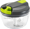 Multi-Function Manual Food Chopper & Processors with Handle and Cover,Vegetable Chopper Shredder,Garlic Chopper,Suitable for Onions Garlic Peppers Carrots Fruits,Wonderful for Kitchen(Green)