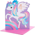 UK Greetings 4th Birthday Card for Her/Girl - Unicorn Design