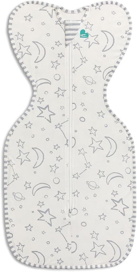 Love To Dream™ Swaddle UP™ Bamboo, Small 3.5-6 kg, Cream, Snug Fit Supports Good Sleep, 1.0 Tog Suitable for Moderate Temperature (20-24°C), Machine Washable & Double Zip for Easy Nappy Change