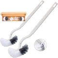 Toilet Brush, Toilet Brush with Edge Cleaner, Long Handle