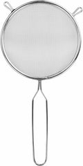 Chef Aid 16cm Long Handled Metal Sieve, Kitchen Essential Tool and Ideal for Straining, draining, Washing and Wide Range of Foods, with a fine mesh for Ease of use