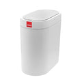 SENSIOHOME 5 Litre Waterproof Motion Sensor Trash Can Dust Bin with Auto Lid, Automatic Garbage Bin for Bedroom Kitchen Bathroom Living Room Office, White with Grey coloured Trim