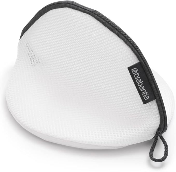 Brabantia - Washing Bag Bra - Protective Mesh Laundry Bag - for your Delicates - Easy to Use Zipper - Special Pull-Tab Cover - Made of Strong Mesh - Laundry Essentials - White - 15.5 x 26.5 x 1.5 cm
