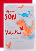 Hallmark Valentines Day Card for Son, Cute Dinosaur Design, Green
