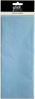 Glick Pale Blue Tissue: 4 Large Sheets (750x500mm) Light Pastel Paper for Gift Wraps, Art, and Craft Projects. Beautiful Blue for Any Creative Idea!
