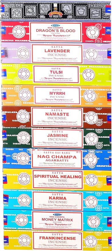 Satya Incense Sticks, Series 1, 12x15g