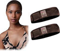 Dreamlover Wig Grip Headbands for Wigs, Non-slip Wig Bands, Dark Brown, 2 Pieces