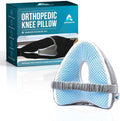 Knee Pillow with Training Video incl | Pain Relief for Lower Back, Hip, Knee, and Joint Discomfort, Sciatica, and Pregnancy | Side Sleepers | Premium Velour Memory Foam Leg Cushion
