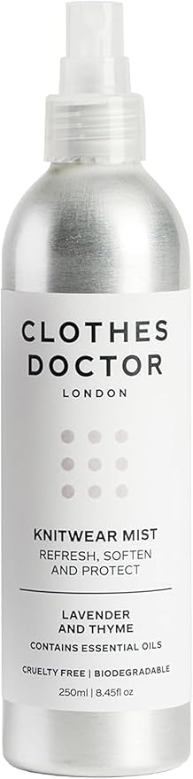 Knitwear Mist Lavender and Thyme | Hated By Moths, Refresh, Scent & Soften| Spray onto Wool Cashmere Mohair Angora & Mixed Yarn Knitwear | Natural Ingredients Vegan Biodegradable Made in Britain