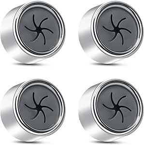Alyvisun 4Pcs Self Adhesive Tea Towel Holders, Strong Grip Towel Hooks Stick on Wall, Push in Suction Tea Towel Holders for Kitchens and Bathroom, No Drilling