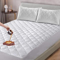 Quilted Waterproof Mattress Protector Super King (182 x 200cm) Supersoft 30cm Deep Fitted Mattress Pad Anti-Allergy, Breathable, Hypoallergenic Mattress Topper