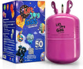 Lift Joy Disposable Helium Gas Canister - Fills Up to 50 x 9 Inch Latex or 18 Foil Balloons - Portable Party Balloon Helium Cylinder, Easy to Use
