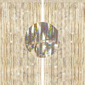 G2PLUS Champagne Gold Glitter Foil Curtains, 2PCS Metallic Tinsel Foil Fringe, 1m×2.5m Party Backdrop Streamers for Birthday Wedding Prom Decoration