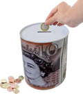 Best House Money Box - Piggy Bank, Cash Coin Box Tin, Tinplate, Savings Tin for Kids Adult Boys Girls as Gift to Save Birthday Money, Holiday and Christmas Fund - 12 x 16 cm (Medium)