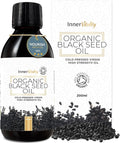 Organic Black Seed Oil Award Winning Cold-Pressed Dark High Strength Pure Virgin Oil up to 5X% Strength - also known as Kalonji by Inner Vitality